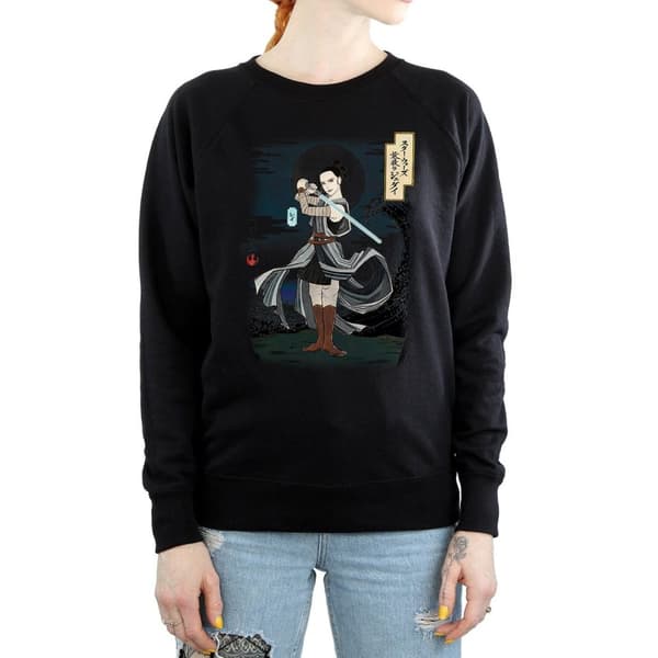 Star Wars Womens/Ladies The Last Jedi Japanese Rey Sweatshirt