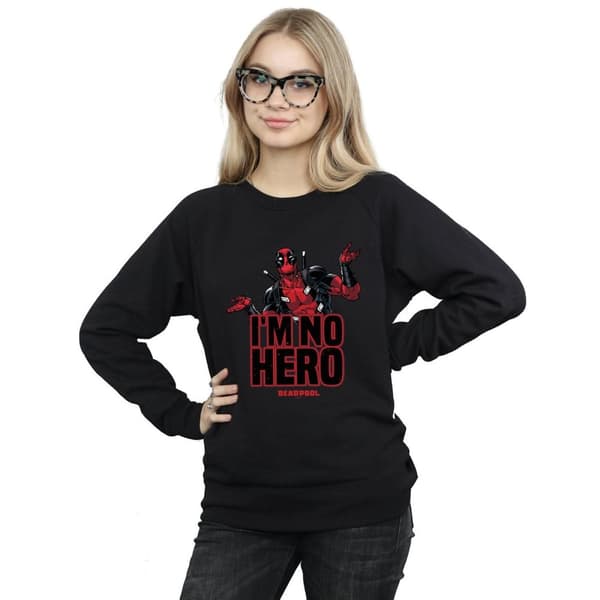 Marvel Womens/Ladies Deadpool I´m No Hero Sweatshirt