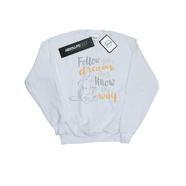 Disney Mens Dumbo Follow Your Dream Sweatshirt
