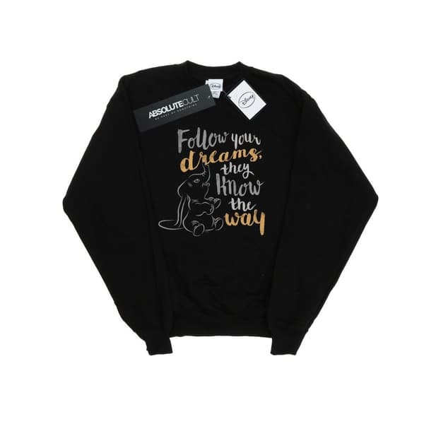 Disney Mens Dumbo Follow Your Dream Sweatshirt