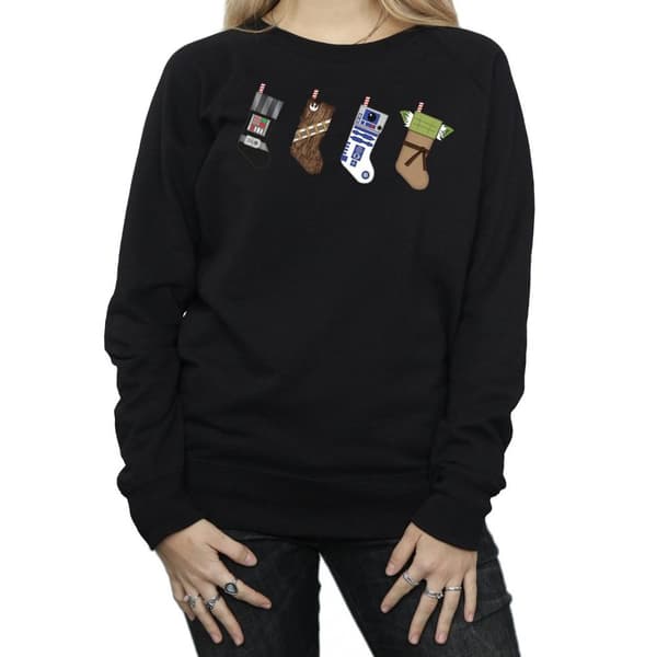 Star Wars Womens/Ladies Christmas Stockings Sweatshirt