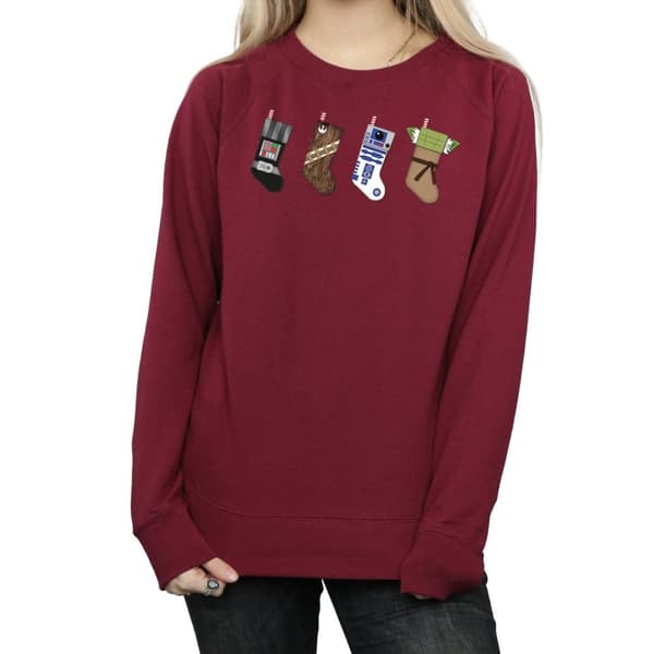 Star Wars Womens/Ladies Christmas Stockings Sweatshirt