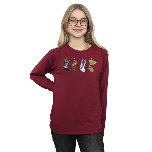 Star Wars Womens/Ladies Christmas Stockings Sweatshirt