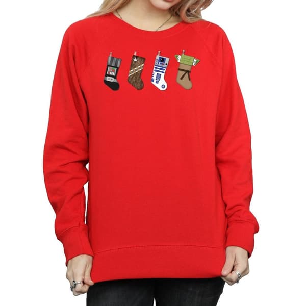 Star Wars Womens/Ladies Christmas Stockings Sweatshirt