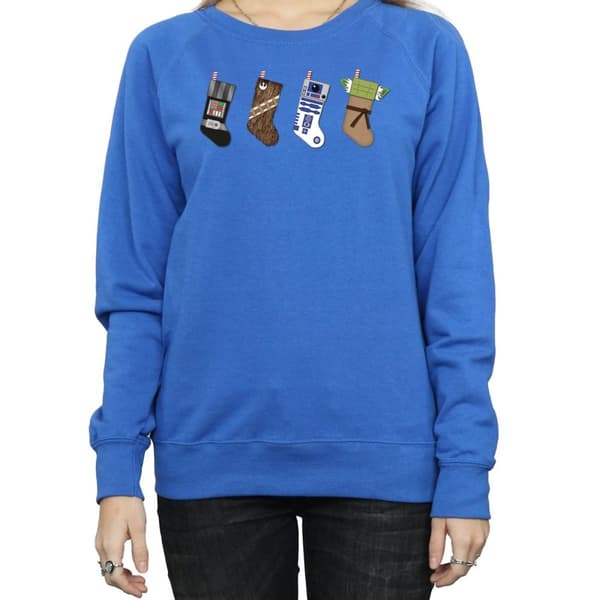 Star Wars Womens/Ladies Christmas Stockings Sweatshirt