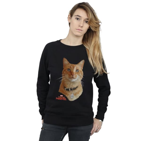 Marvel Sweatshirt med gåsfotografi - damer/kvinnor Captain Marvel