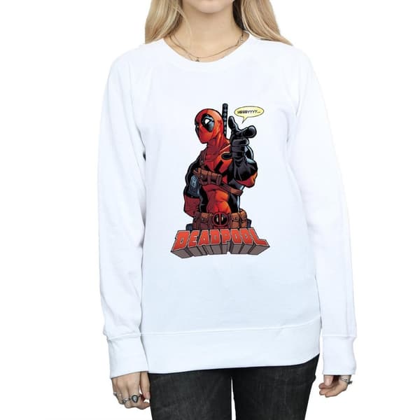 Marvel Dam/Tjej Deadpool Hey You Sweatshirt