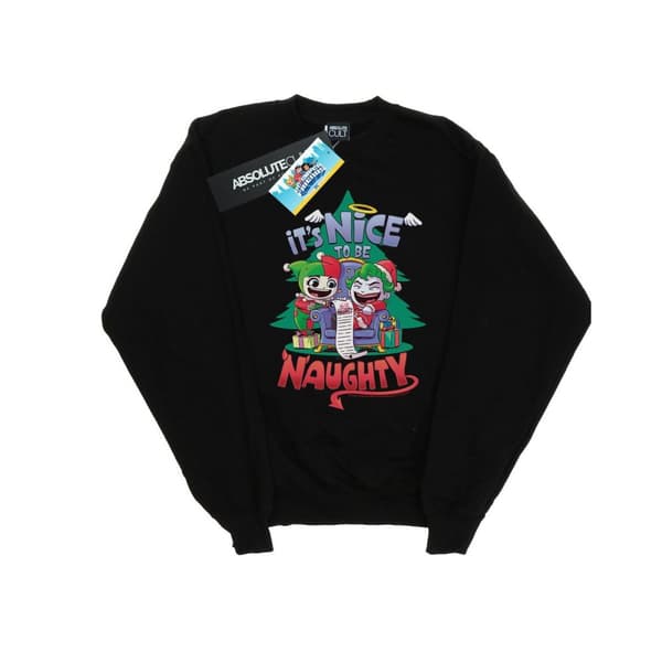 DC Comics Super Friends It´s Nice To Be Naughty-tröja för flickor Black 7-8 Years