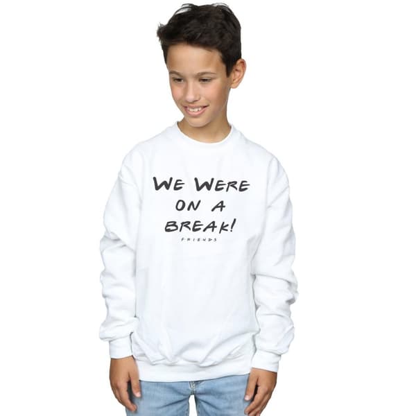 Friends Pojkar We Were On A Break Text Sweatshirt