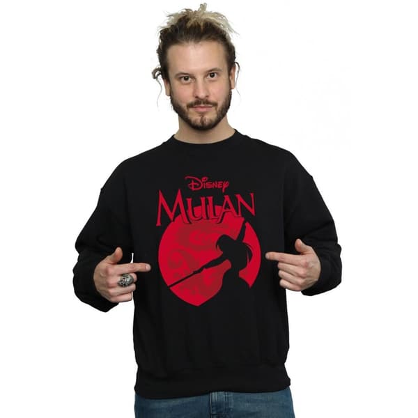 Disney Mens Mulan Dragon Silhouette Sweatshirt