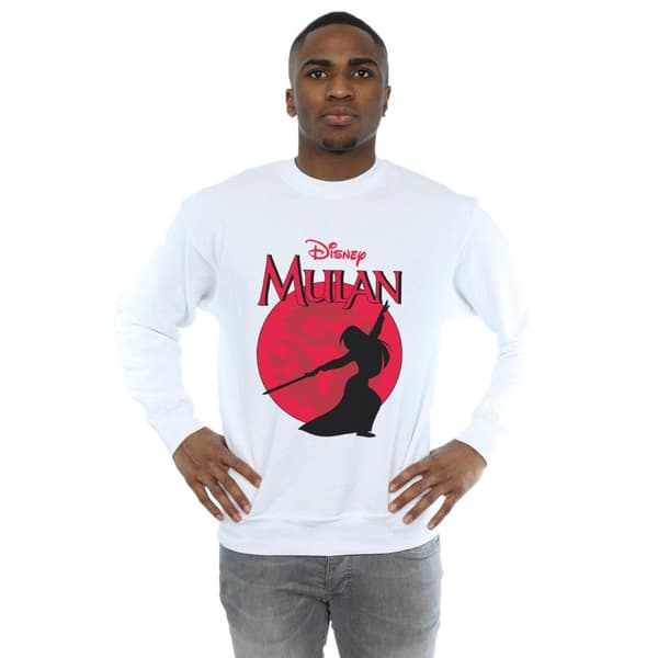 Disney Mens Mulan Dragon Silhouette Sweatshirt