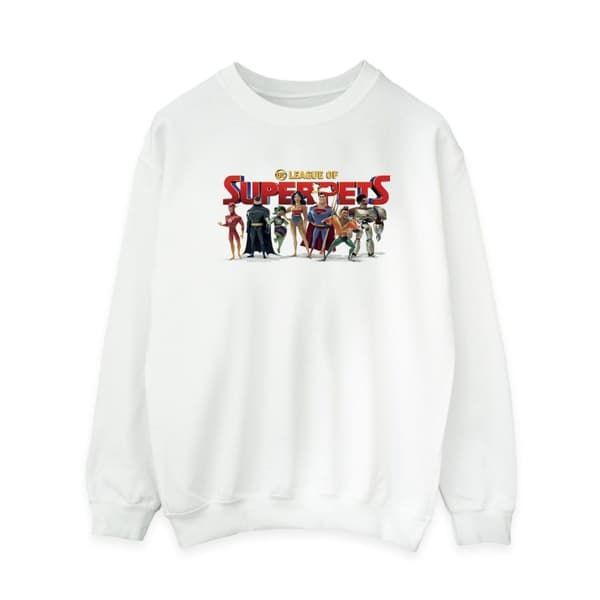 DC Comics Womens/Ladies DC Comics DC League Of Super-Pets Group Logo Sweatshirt