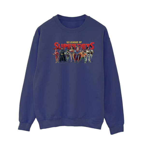 DC Comics Womens/Ladies DC Comics DC League Of Super-Pets Group Logo Sweatshirt