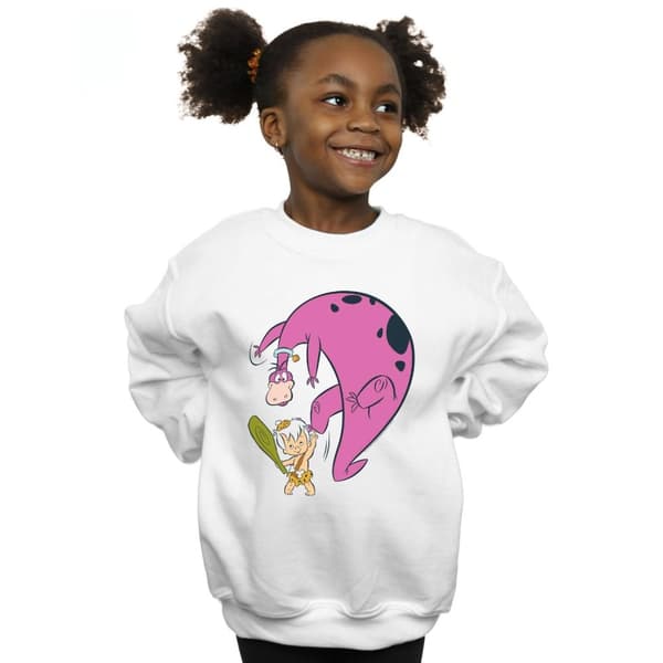 The Flintstones Girls Bamm Bamm And Dino Sweatshirt