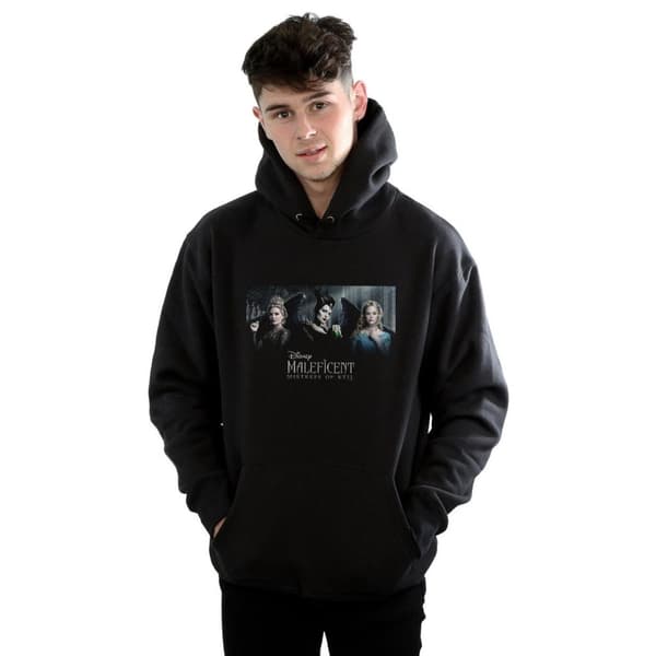 Disney Mens Maleficent Mistress Of Evil Character Poster Hoodie