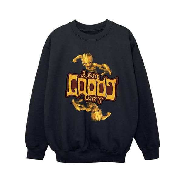 Marvel Boys Guardians Of The Galaxy Groot Inverted Grain Sweatshirt