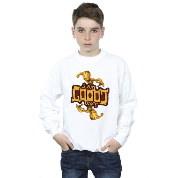 Marvel Boys Guardians Of The Galaxy Groot Inverted Grain Sweatshirt