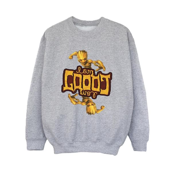 Marvel Boys Guardians Of The Galaxy Groot Inverted Grain Sweatshirt