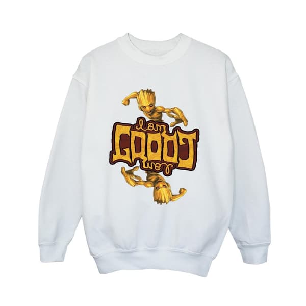 Marvel Boys Guardians Of The Galaxy Groot Inverted Grain Sweatshirt