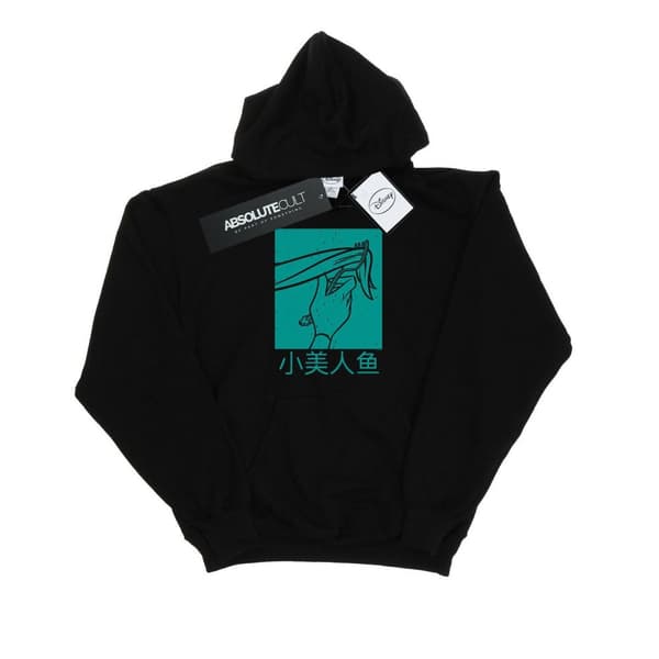 Disney Princess Mens Ariel The Little Mermaid Hair Stroke Hoodie