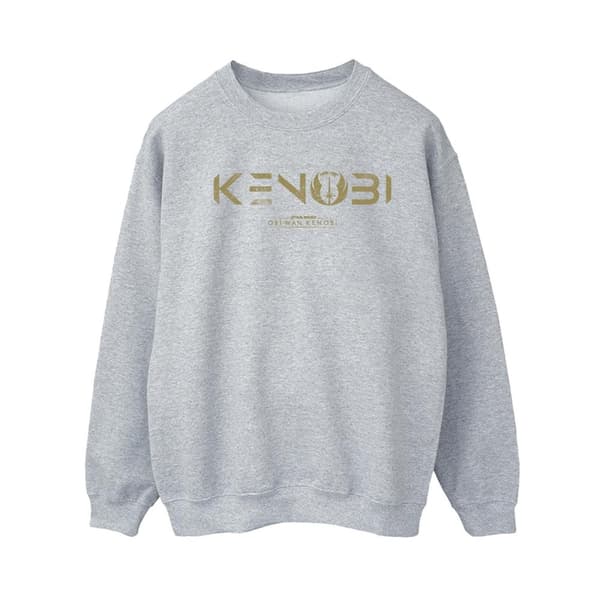 Star Wars Dam/Tjej - Obi-Wan Kenobi - Sweatshirt med logotyp Sports Grey S