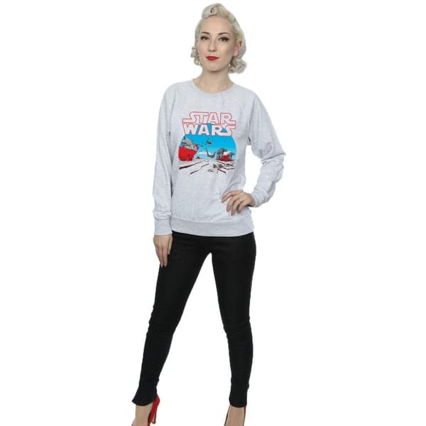 Star Wars Sweatshirt med actionmotiv från The Last Jedi - dam/dam