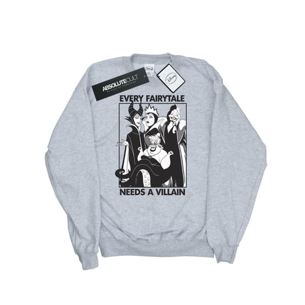 Disney Mens Every Fairy Tale Needs A Villain Sweatshirt