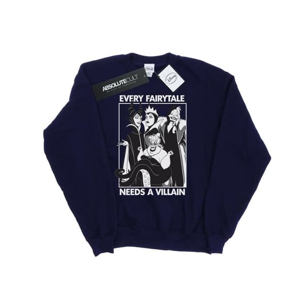 Disney Mens Every Fairy Tale Needs A Villain Sweatshirt
