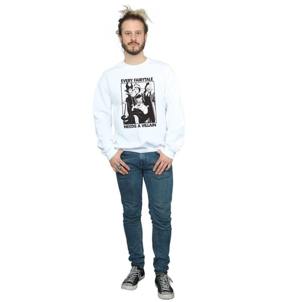 Disney Mens Every Fairy Tale Needs A Villain Sweatshirt