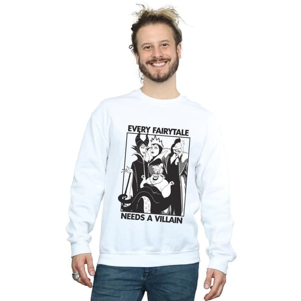 Disney Mens Every Fairy Tale Needs A Villain Sweatshirt