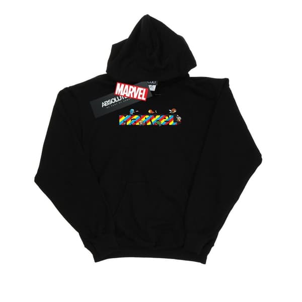 Marvel Mens Kawaii Marvel Stripes Hoodie