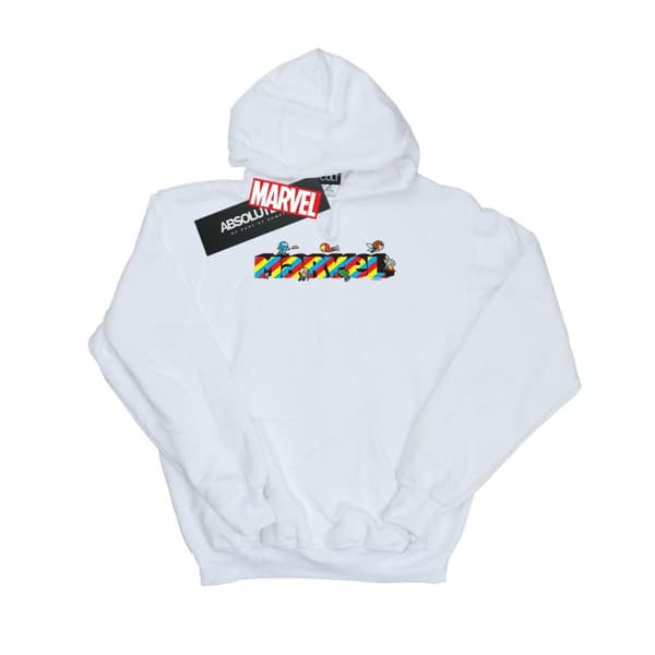 Marvel Mens Kawaii Marvel Stripes Hoodie