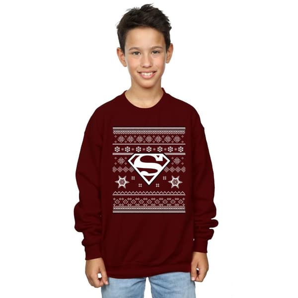 DC Originals Boys Christmas Knit Superman Sweatshirt