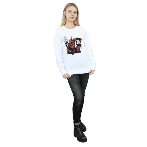 Marvel Dam/Tjej Deadpool Breaktime Tacos Sweatshirt