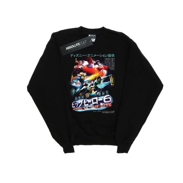 Disney Mens Big Hero 6 Anime Cover Sweatshirt