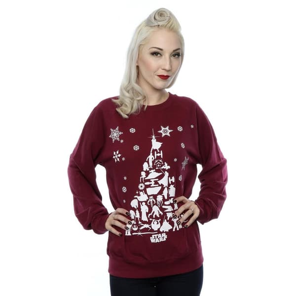 Star Wars Womens/Ladies Christmas Tree Sweatshirt