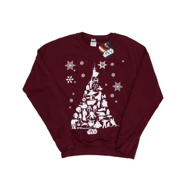 Star Wars Womens/Ladies Christmas Tree Sweatshirt