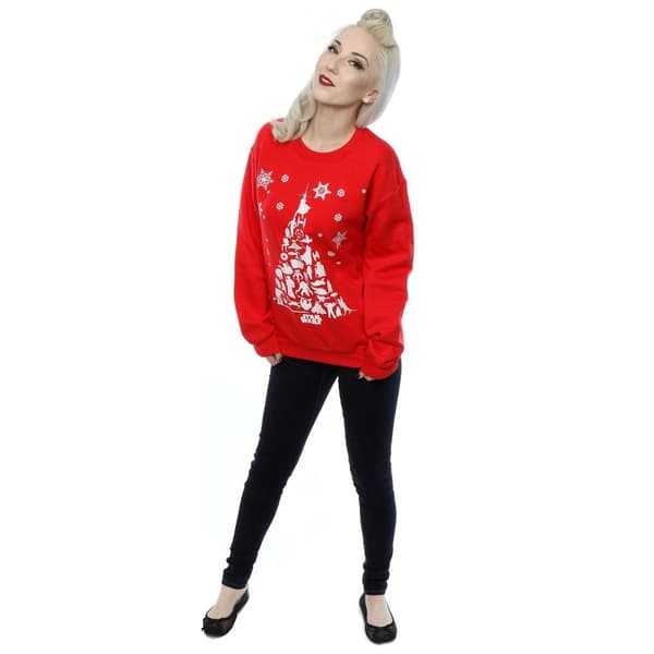 Star Wars Sweatshirt med julgran för kvinnor/damer