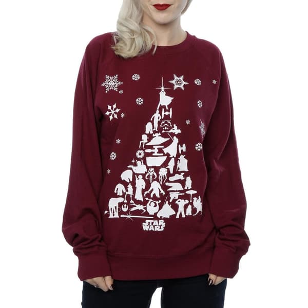 Star Wars Womens/Ladies Christmas Tree Sweatshirt