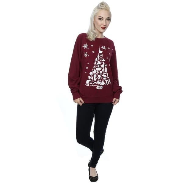 Star Wars Womens/Ladies Christmas Tree Sweatshirt
