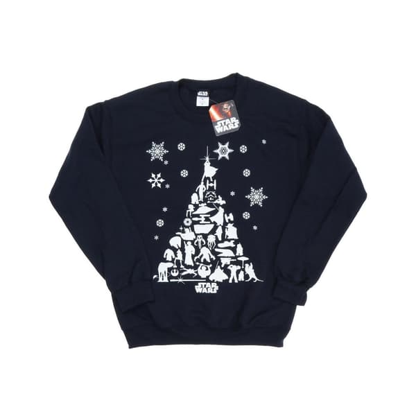 Star Wars Womens/Ladies Christmas Tree Sweatshirt