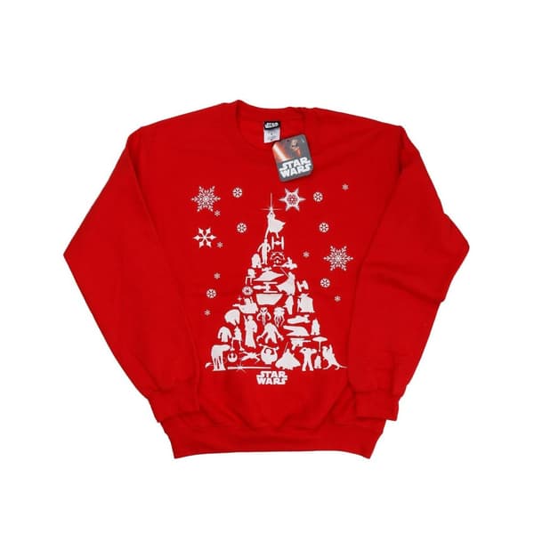 Star Wars Womens/Ladies Christmas Tree Sweatshirt