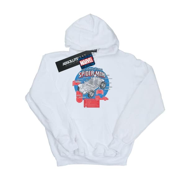 Marvel Mens Spider-Man Spider-Buggy Breakdown Hoodie