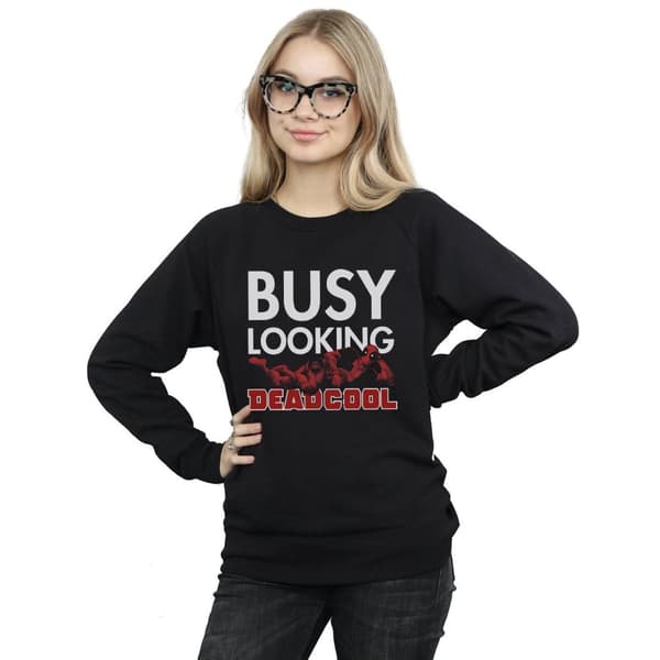Marvel Dam/Tjej Deadpool Busy Looking Deadcool Sweatshirt
