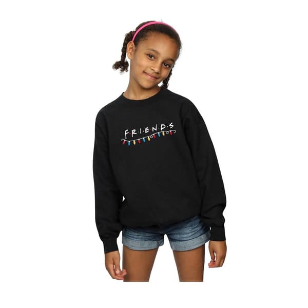 Friends Girls Christmas Lights Sweatshirt