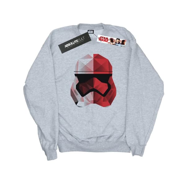 Star Wars Dam/Tjej Sista Jedi Stormtrooper Röd Kubisthjälm Sweatshirt