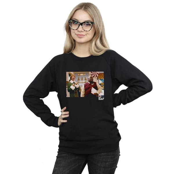 Elf Sweatshirt med julklappar från julaffären för kvinnor/damer