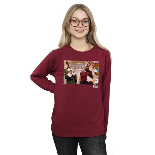 Elf Sweatshirt med julklappar från julaffären för kvinnor/damer