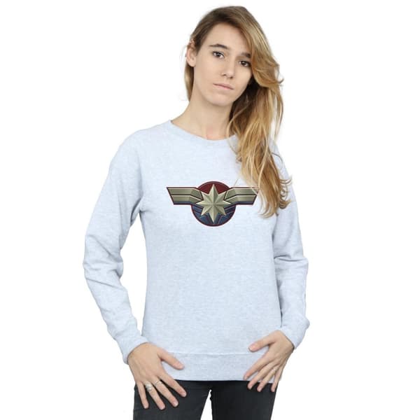 Marvel Womens/Ladies Captain Marvel Chest Emblem Sweatshirt
