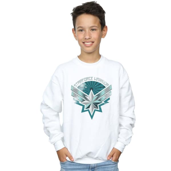Marvel Boys Captain Marvel Starforce Warrior Sweatshirt